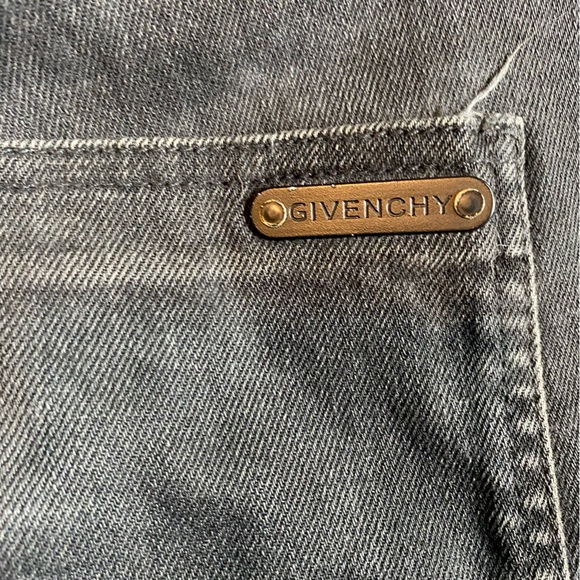 Givenchy Men’s Stretch Denim Tapered Slim Black Jeans - Picture 7 of 9